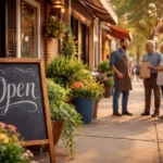Lokalna radnja u kraju pred kojom ljudi razgovaraju i donose odluku kome da ukažu poverenje